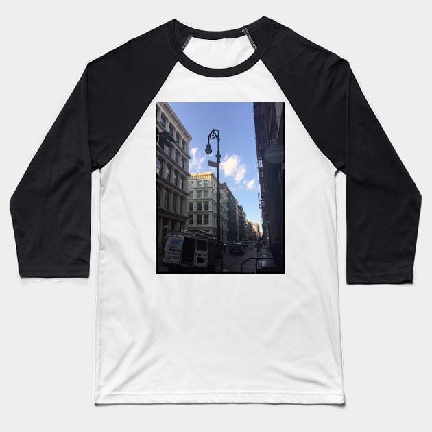 SoHo, Manhattan, NYC Baseball T-Shirt by eleonoraingrid